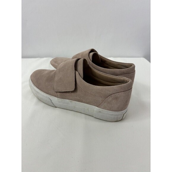 Vince Cage Platform Sneaker Pink Blush Putty Suede Size 8 EU 38 Slip On Comfort - Picture 6 of 16